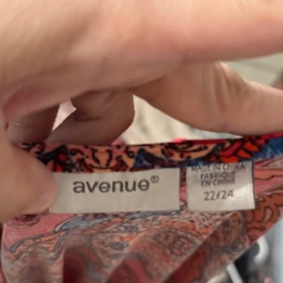 AVENUE Open-Shoulder Tunic Size 22/24 - Picture 4 of 4